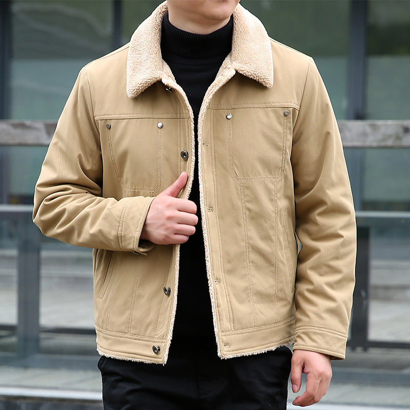 Herren Lässige Jacke mit Teddyfutter Echo Archiv
