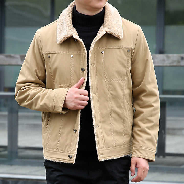 Herren Lässige Jacke mit Teddyfutter Echo Archiv