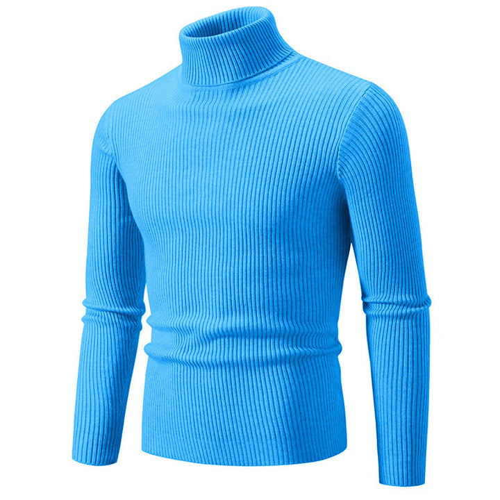 Herren feiner Rollkragenpullover aus langlebigem Strickmaterial Echoarchiv