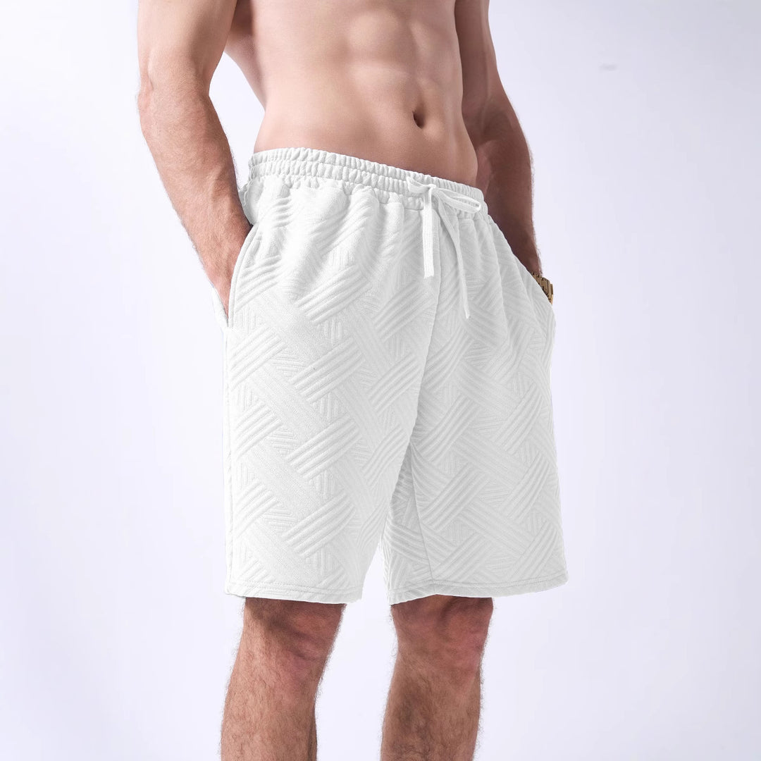 Herren Freizeitshorts mit modernem Strukturdesign Echoarchiv