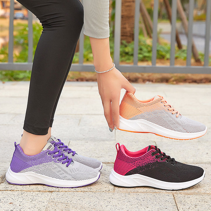 Damen nan nahtloser Strick-Fitnesssneaker mit ergonomischem Fersenhalt, flexibler Zehenkappe und reaktiver EVA-Dämpfung Echo Archiv