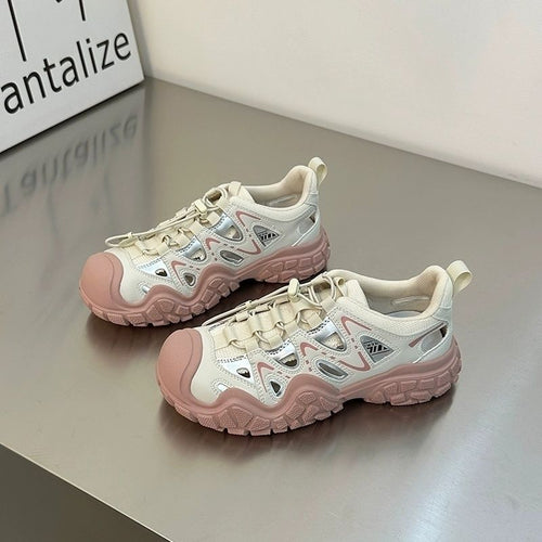 Damen Sportliche Sneakers mit atmungsaktiver Mesh-Oberfläche und rutschfester Sohle Echo Archiv