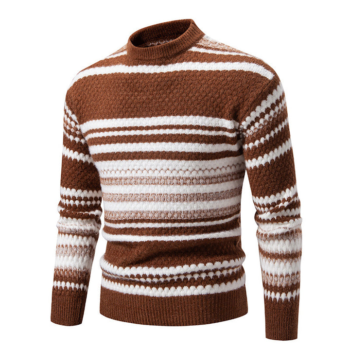 Herren Strickpullover mit strukturiertem Muster Echoarchiv