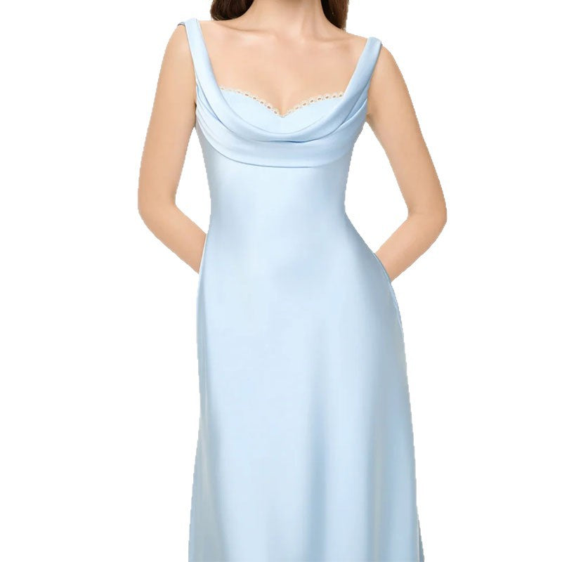 Damen Elegantes Maxikleid mit Cowl-Ausschnitt Echo Archiv