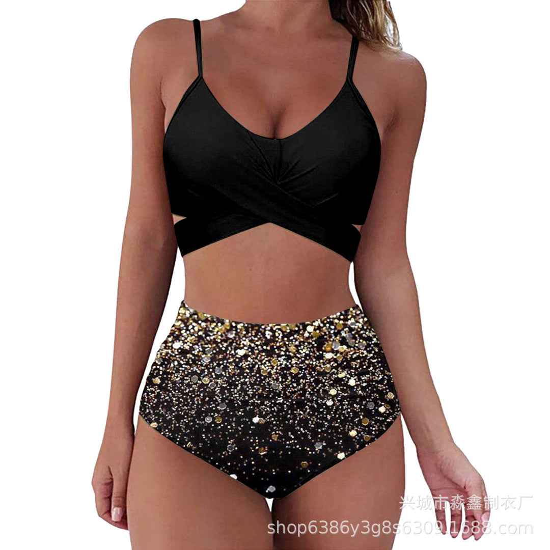 Damen Crop-Top Bikini-Set mit geflochtenem Design Echo Archiv