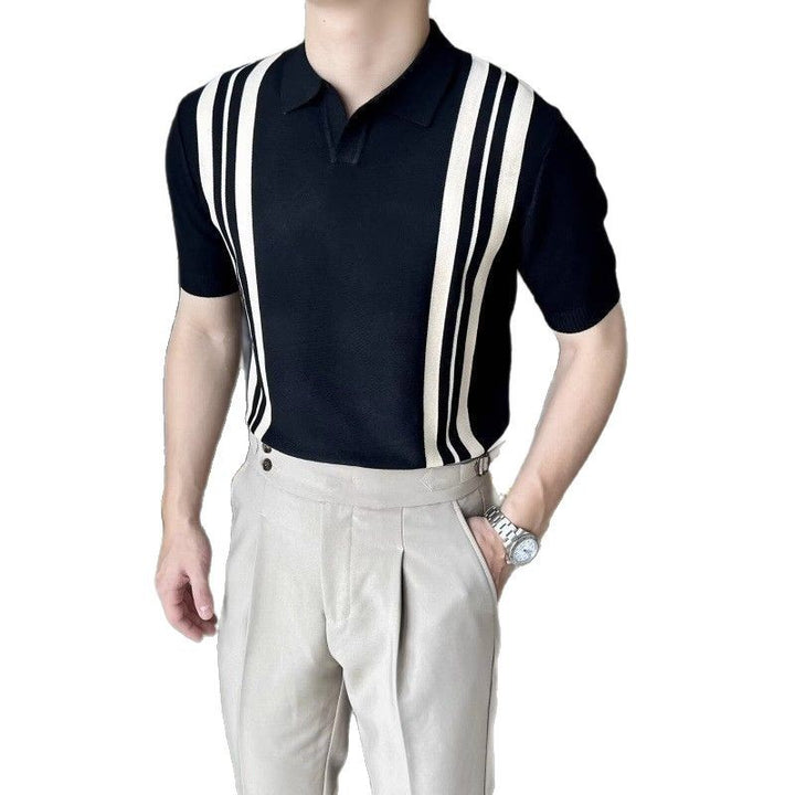 Stylische Herren-Polohemd mit Streifen Echo Archive