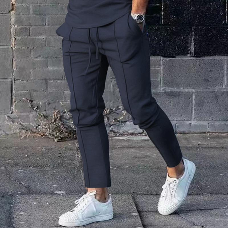 Herren Slim-Fit Jogginghose mit seitlichen Taschen und verstellbarem Bund Echoarchiv