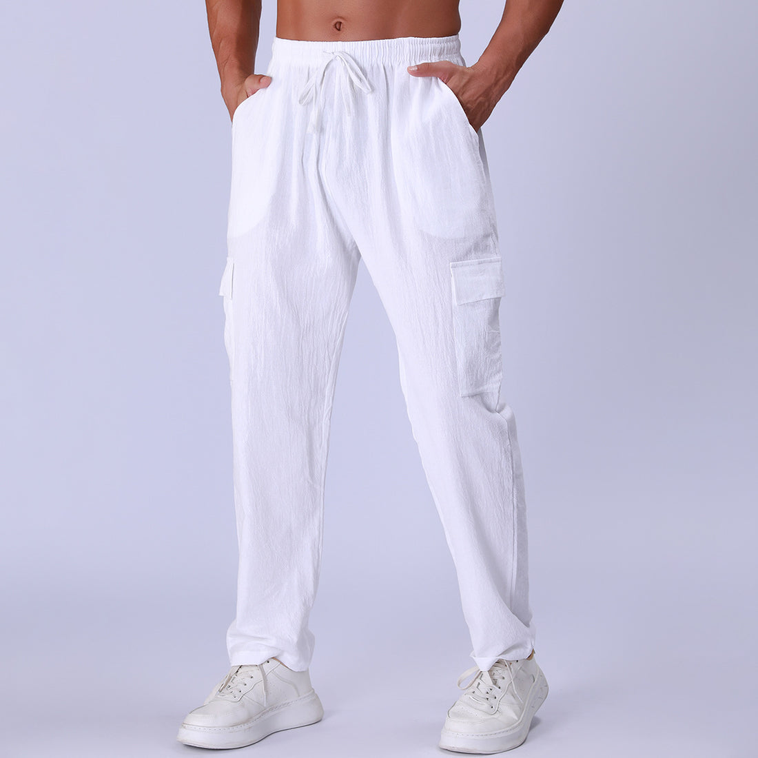Herren Cargo-Hose mit praktischen Taschen – Bravaro