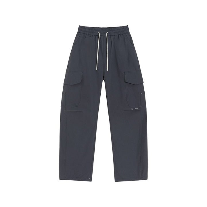 Herren Cargo-Freizeithose mit elastischem Bund, Kordelzug & aufgesetzten Klappentaschen Echoarchiv