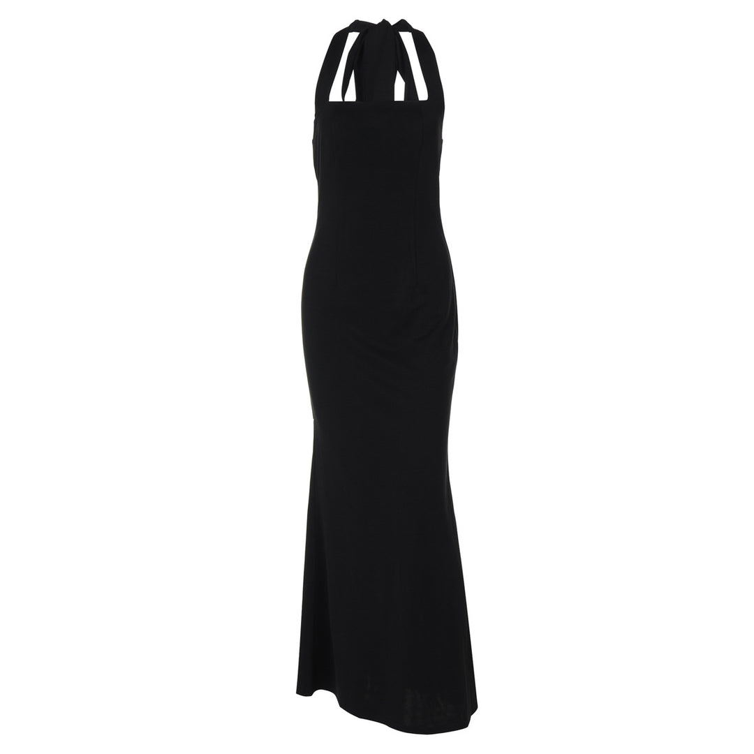 Damen Elegantes Maxikleid mit quadratischem Ausschnitt und figurbetonter Silhouette Echo Archiv