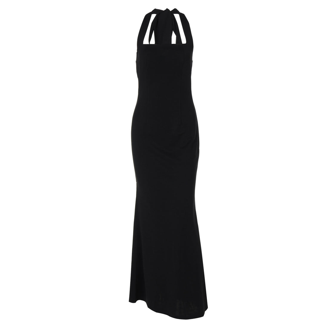 Damen Elegantes Maxikleid mit quadratischem Ausschnitt und figurbetonter Silhouette – Valéora