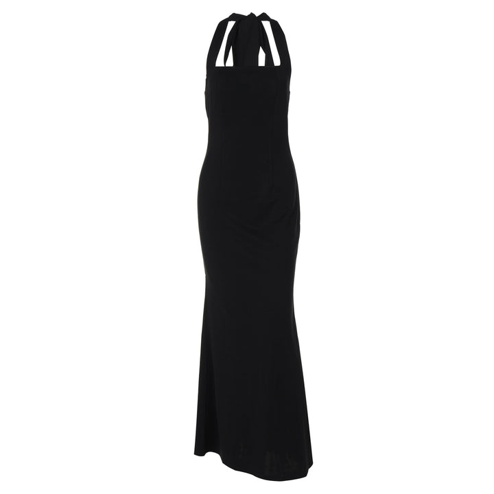Damen Elegantes Maxikleid mit quadratischem Ausschnitt und figurbetonter Silhouette Echo Archiv