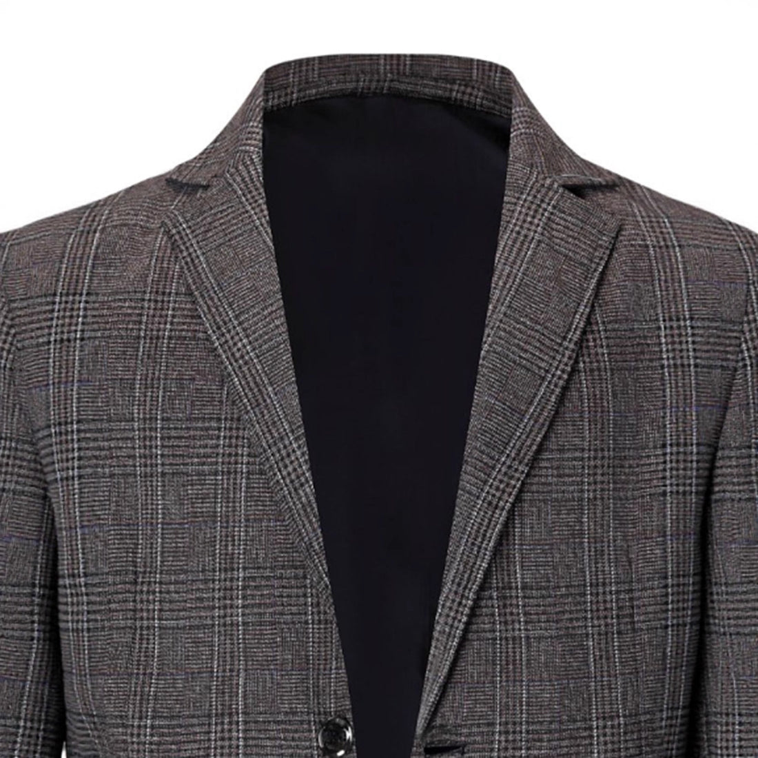Herren modischer karierten Slim-Fit Blazer – Tianoro