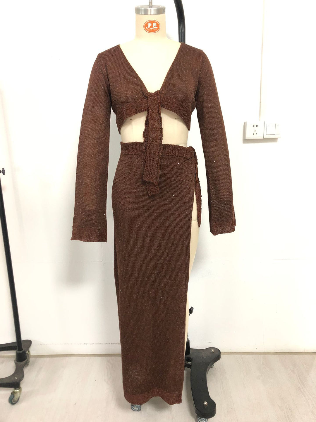 Damen Zweiteiler Strickensemble mit raffiniertem Schnitt Echo Archiv