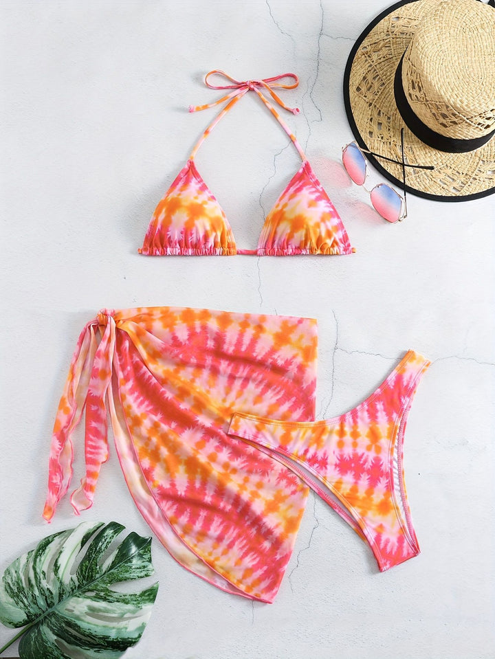 Damen Triangel-Bikini Set mit Wickelrock Echo Archiv