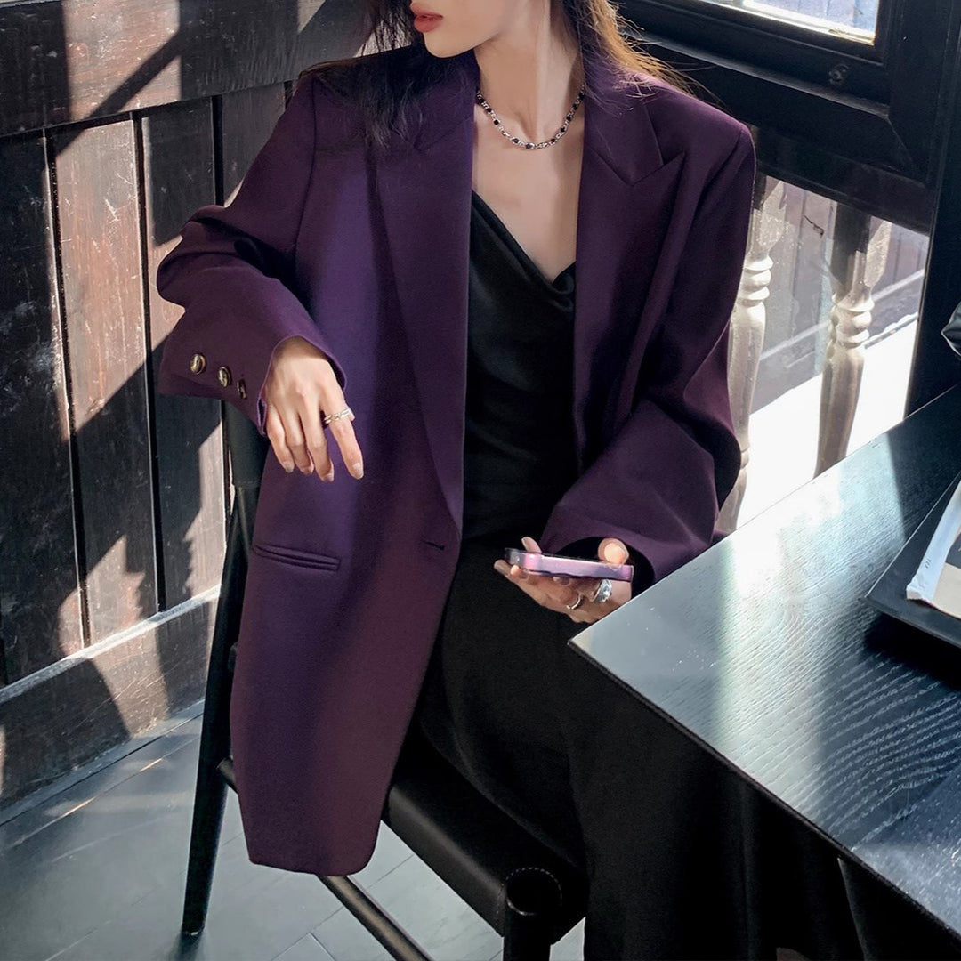 Damen Stilvoller Oversized Blazer Echoarchiv