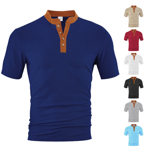Herren Polohemd mit strukturierter Oberfläche und elegantem Kragen Echoarchiv