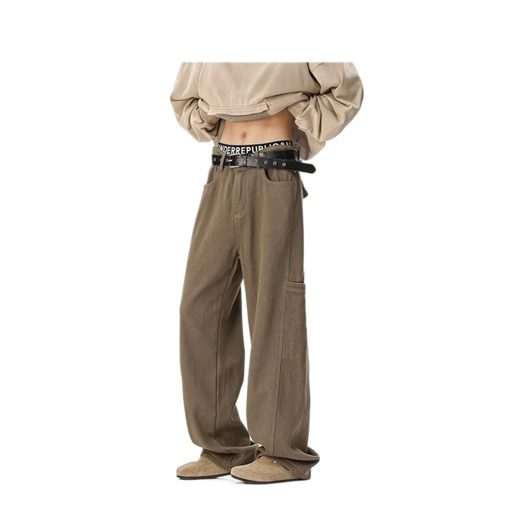 Damen Weitgeschnittene Utility-Hose Echoarchiv