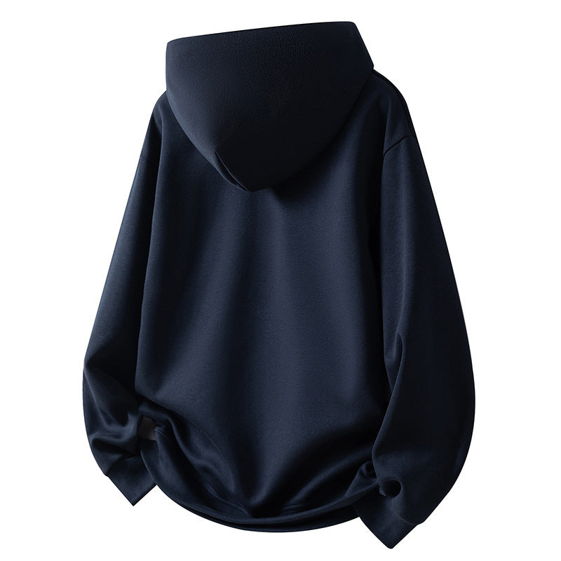 Herren Sportliches Fleece-Hoodie mit halbem Reißverschluss Echoarchiv