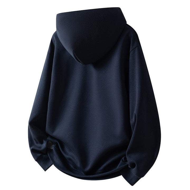 Herren Sportliches Fleece-Hoodie mit halbem Reißverschluss Echoarchiv