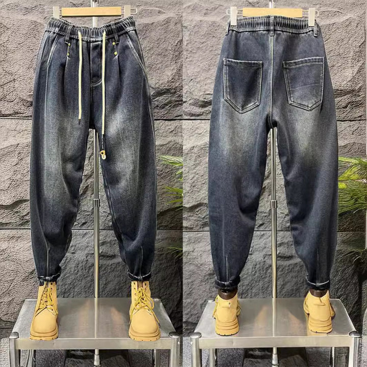 Herren Modische Ripped Jeans mit kreativen Patches Echoarchiv 1788342369