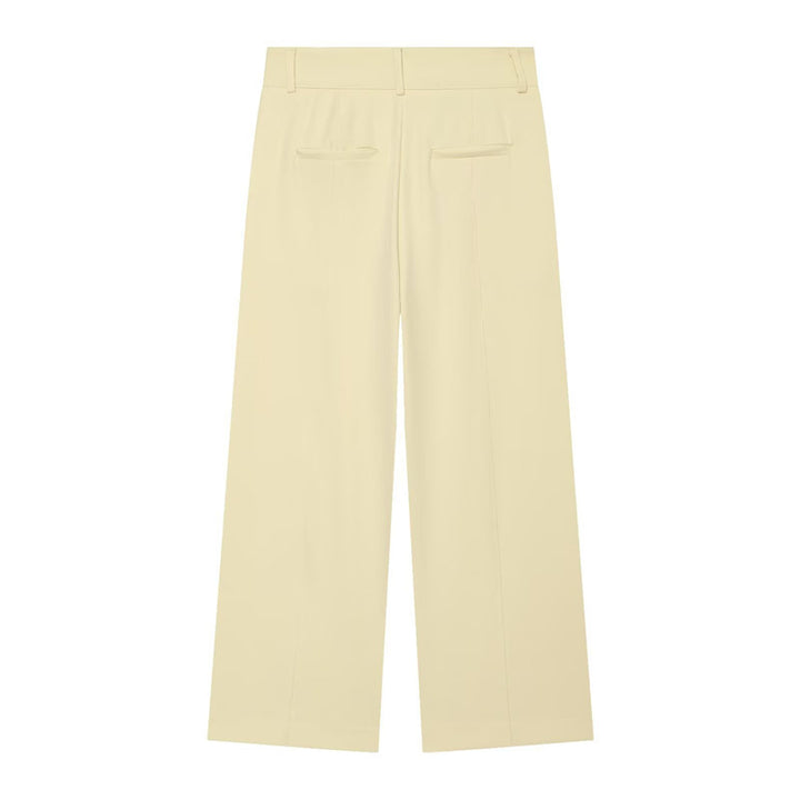 Damen Hochtaillierte weite Culotte-Hose mit Bügelfalte und Bundfalten Echo Archiv