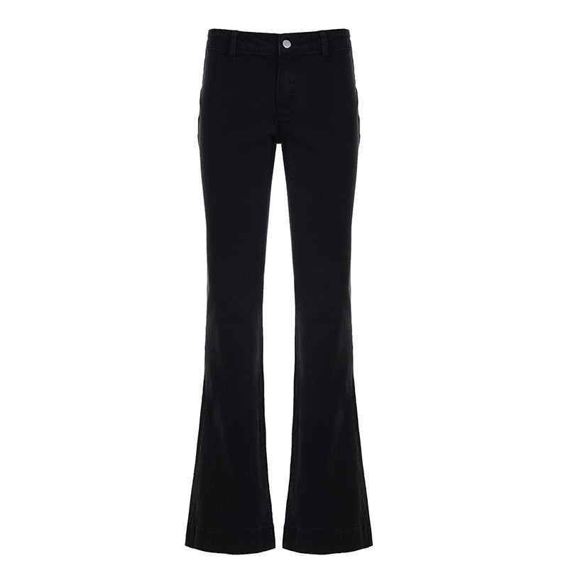 Damen nan ausgestellte Highwaist‑Schlaghose mit figurformender Taillenführung und weitem Bein Echo Archiv