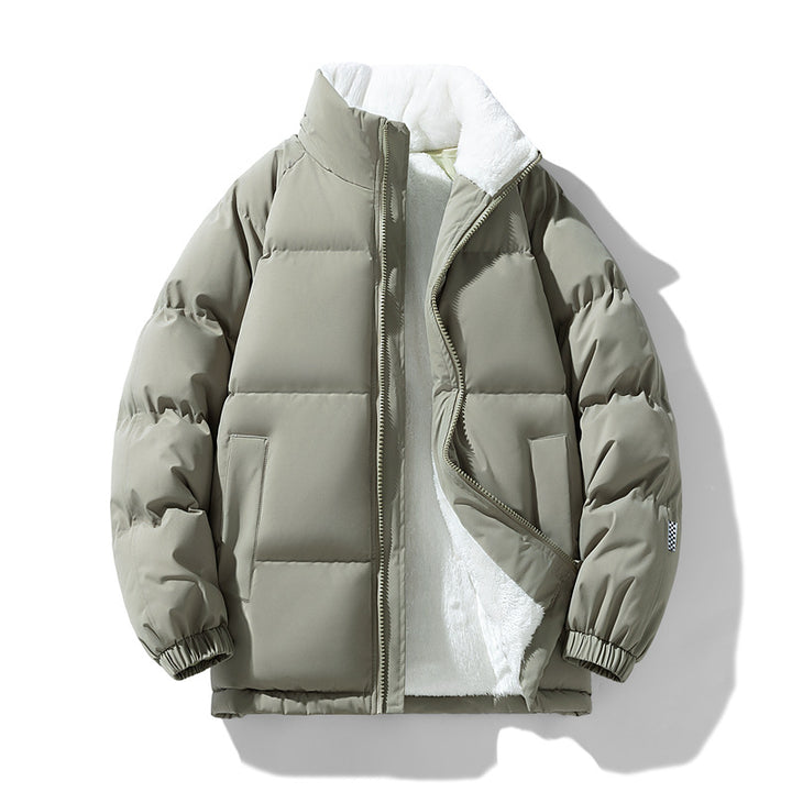 Herren Steppjacke mit wärmendem Innenfutter und hohen Kragen Echoarchiv