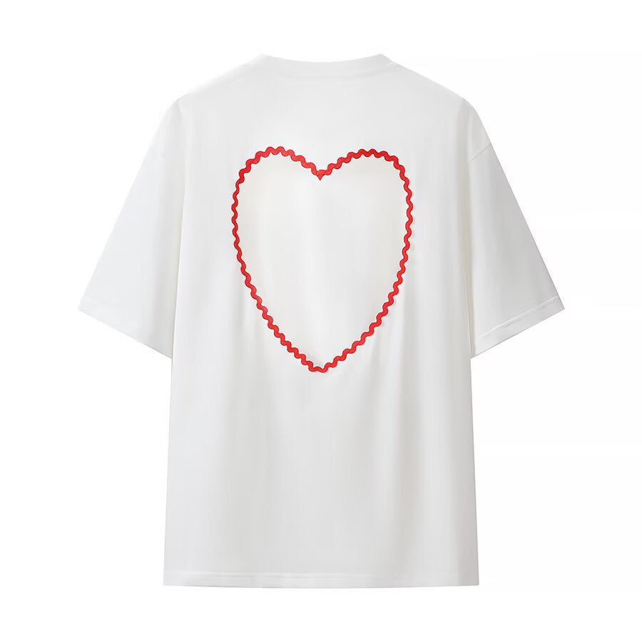 Unisex Oversize T-Shirt mit Rundhalsausschnitt und überschnittenen Schultern Echo Archiv