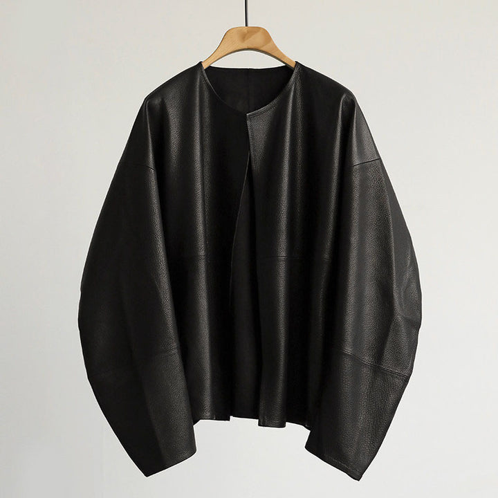 Damen Oversized Lederjacke Echoarchiv