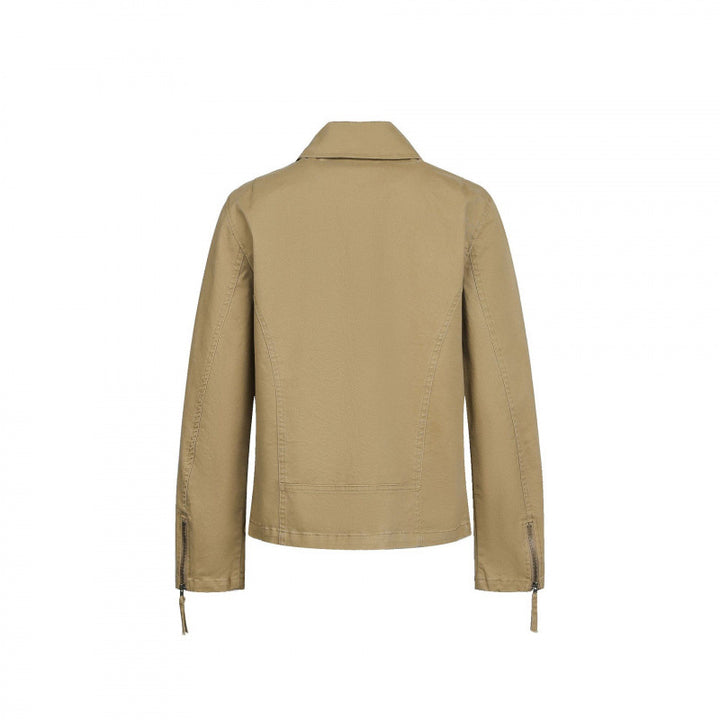 Herren Asymmetrische Bikerjacke mit diagonalem Metallreißverschluss Echo Archiv