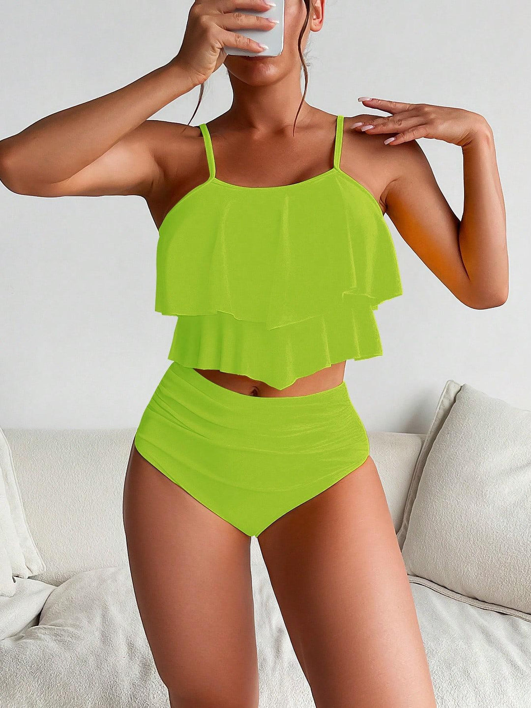Damen Bikini-Set mit voluminösem Rüschendesign Echo Archiv