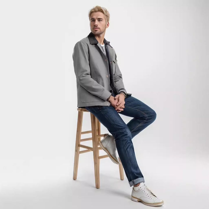 Herren lässige Jacke im Workwear-Stil mit praktischen Taschen Echoarchiv