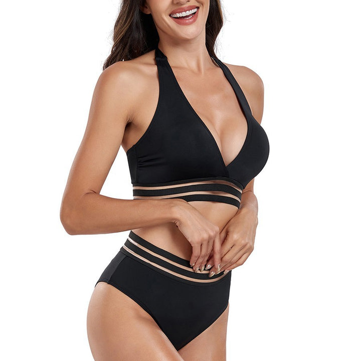 Damen Hochtailliertes Bikini-Set mit innovativem Cut-Out-Design Echo Archiv