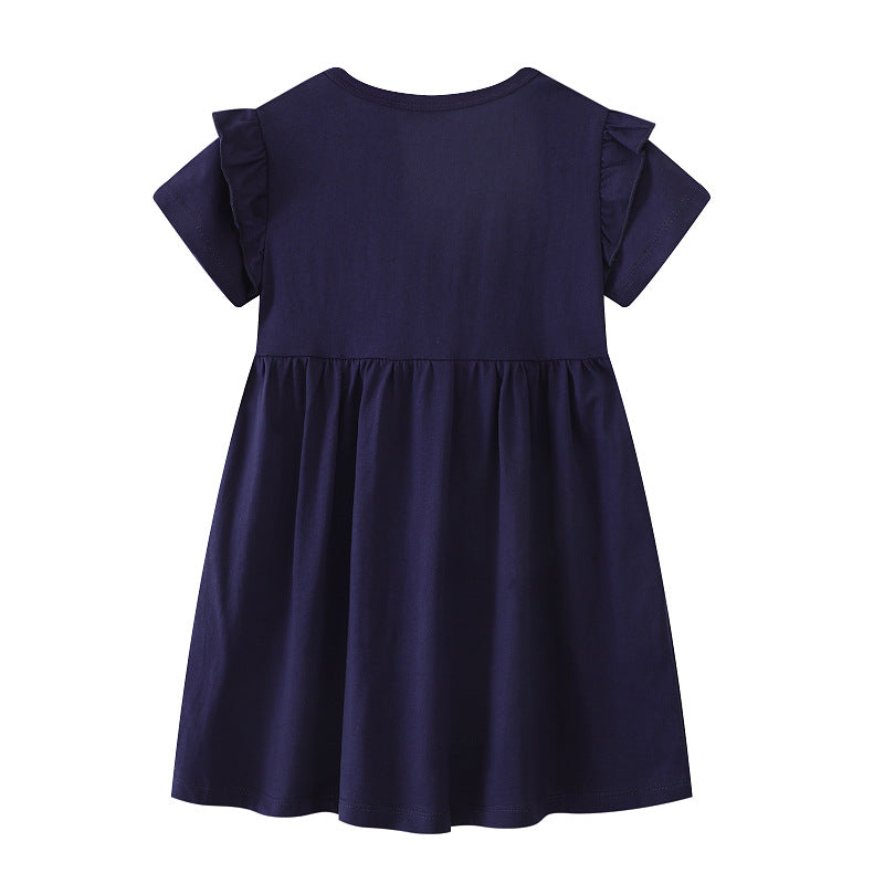 Mädchen T-Shirt Kleid mit glitzerndem Einhornmotiv Echo Archiv