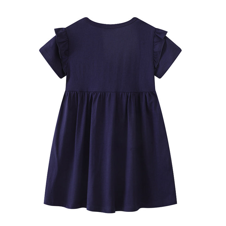 Mädchen T-Shirt Kleid mit glitzerndem Einhornmotiv Echo Archiv