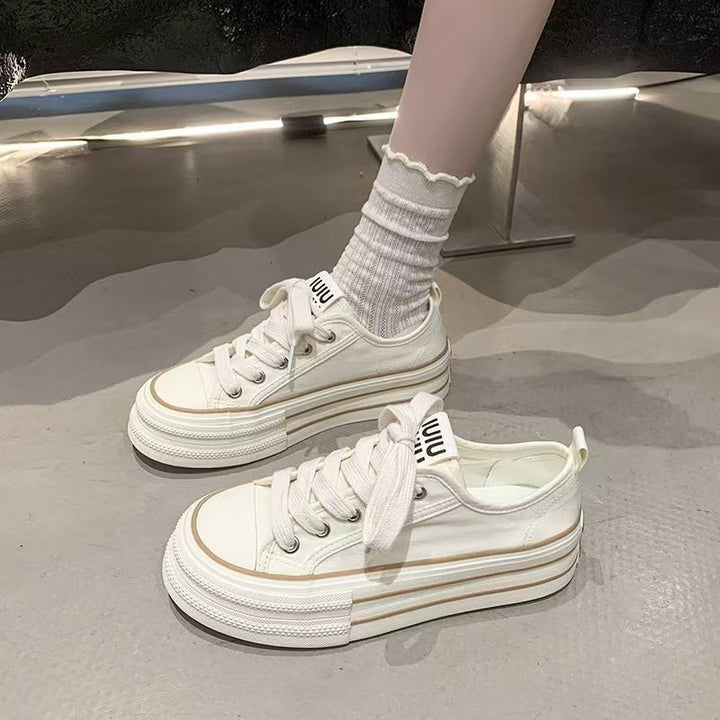 Damen Sportliche Sneakers mit robuster Sohle und atmungsaktivem Canvas von Echo Archiv