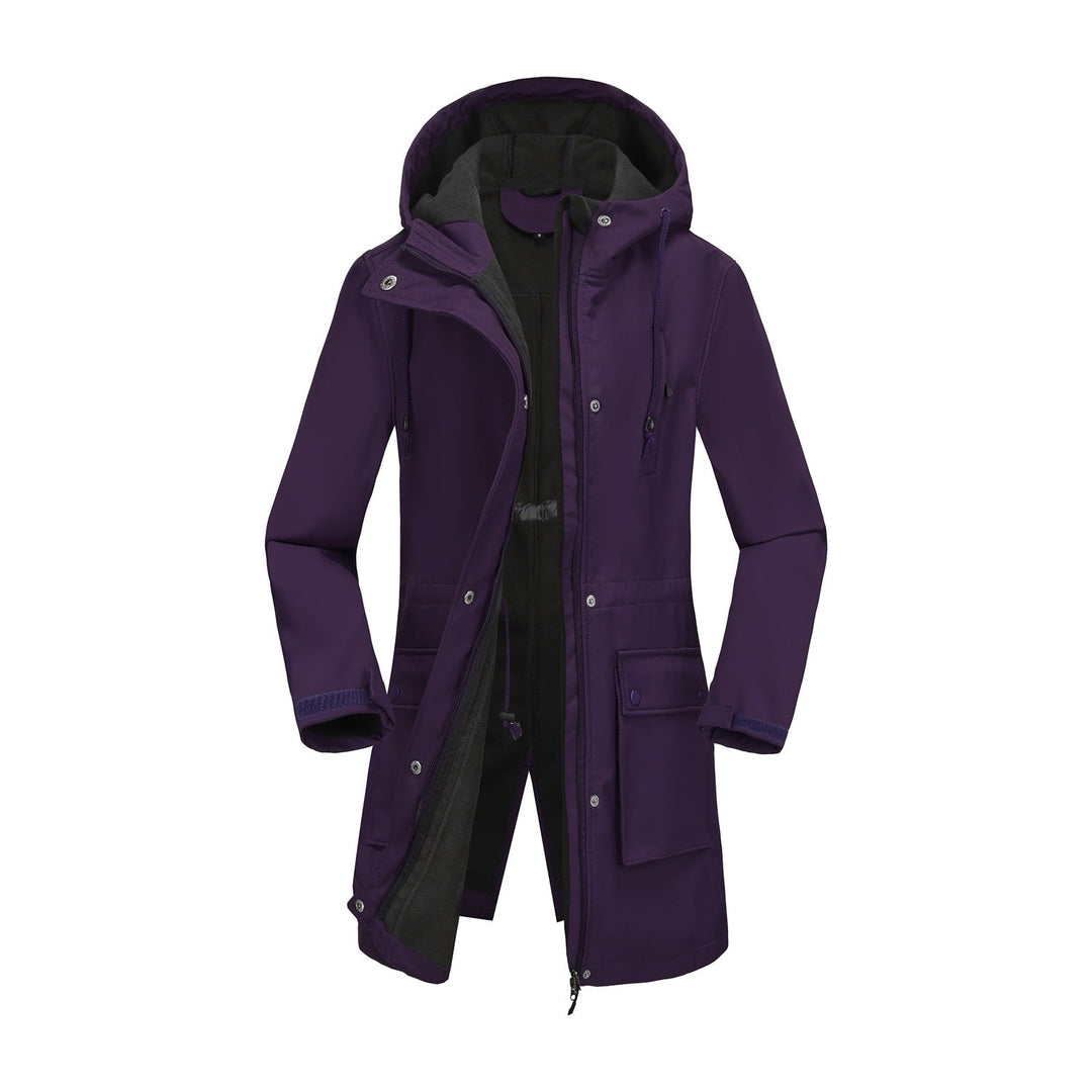 Damen funktionale Outdoor-Jacke mit verstellbarem Taillenzug und Innenfutter Echoarchiv
