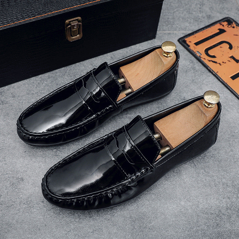 Herren Elegante Mokassins aus hochwertigem Lackleder Echo Archiv