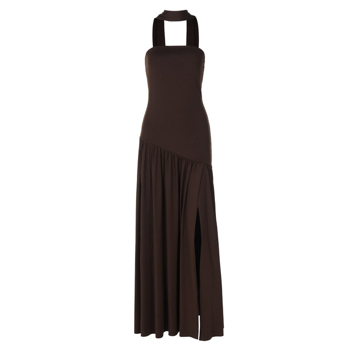 Damen Maxikleid mit raffiniertem Cut-Out-Design und asymmetrischem Saum Echo Archiv
