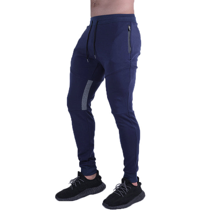 Herren Fitness-Jogginghose mit seitlichen Reißverschlusstaschen und elastischem Bund Echoarchiv
