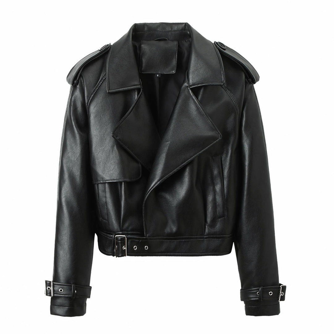 Damen Modische Bikerjacke mit asymmetrischem Reißverschluss Echo Archiv