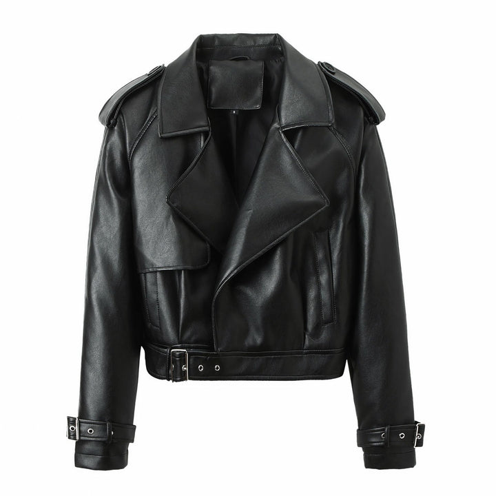 Damen Modische Bikerjacke mit asymmetrischem Reißverschluss Echo Archiv