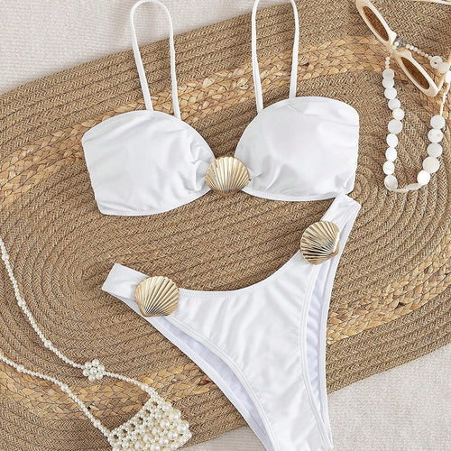 Damen Bikini-Set mit raffinierten Muscheldetails Echo Archiv