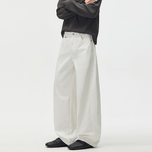 Herren Extraweite High‑Waist Palazzohose aus schwerer Baumwolle Echo Archiv