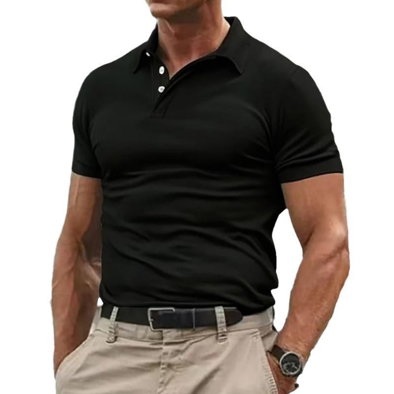 Herren Poloshirt aus hoch atmungsaktivem Baumwollmix mit elastischen Ärmeln Echoarchiv