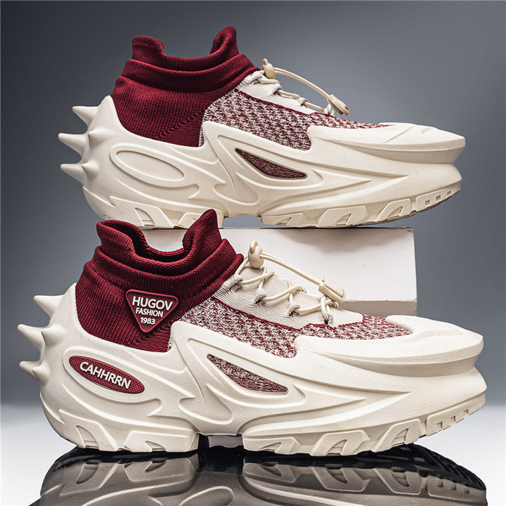 Unisex futuristische Chunky-Sneaker mit gestricktem Schaft, skulpturierter EVA-Sohle und Schnellzugverschluss – Norré