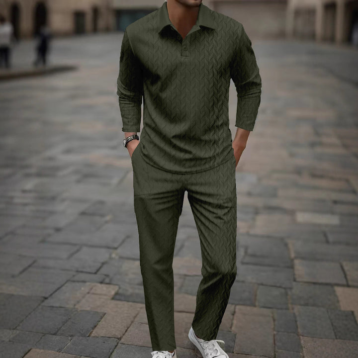 Herren Freizeitanzug mit modernem Strukturdesign Echoarchiv
