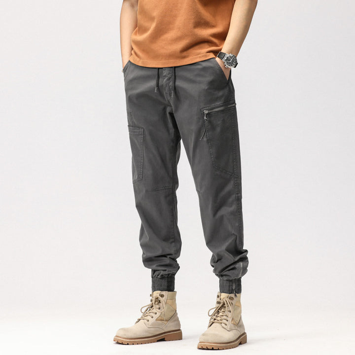 Herren Cargo-Hose mit elastischem Bund und vielseitigen Taschen Echoarchiv