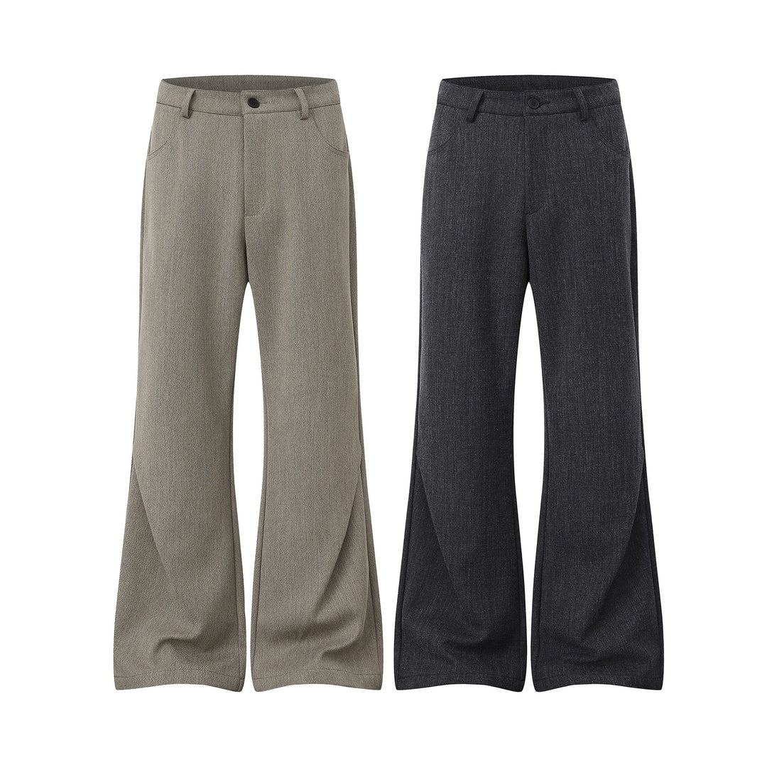 Damen Weite High‑Waist Culotte-Hose aus strukturierter Wollmischung Echoarchiv
